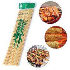 1116 Natural Bamboo Wooden Skewersbbq Sticks For Barbeque And Grilling - Trendex