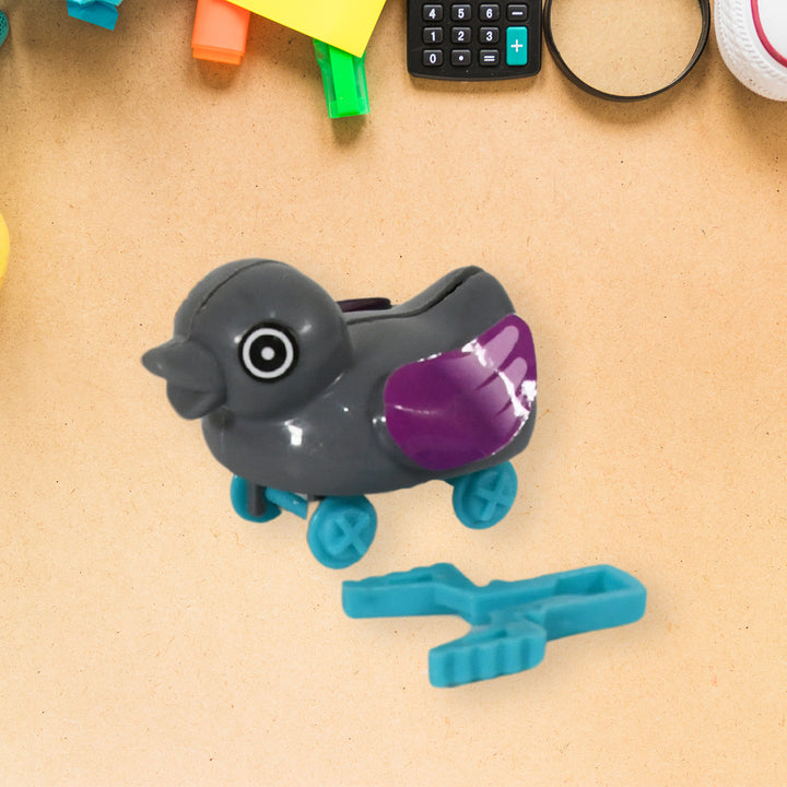 Small Push Back Duck Toy Ejectable Spring Tail Duck Small Diy Duck Toy - Trendex