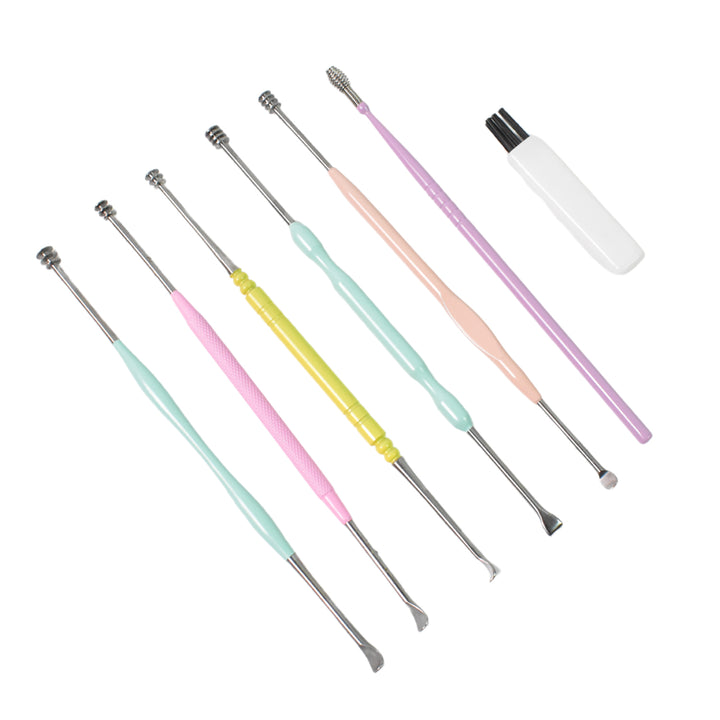7 Pcs Earwax Removal Kit  Ear Cleansing Tool Set - Trendex