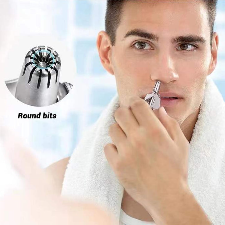 Stainless Steel Painless Nose Hair Remover (1 Pc) - Trendex