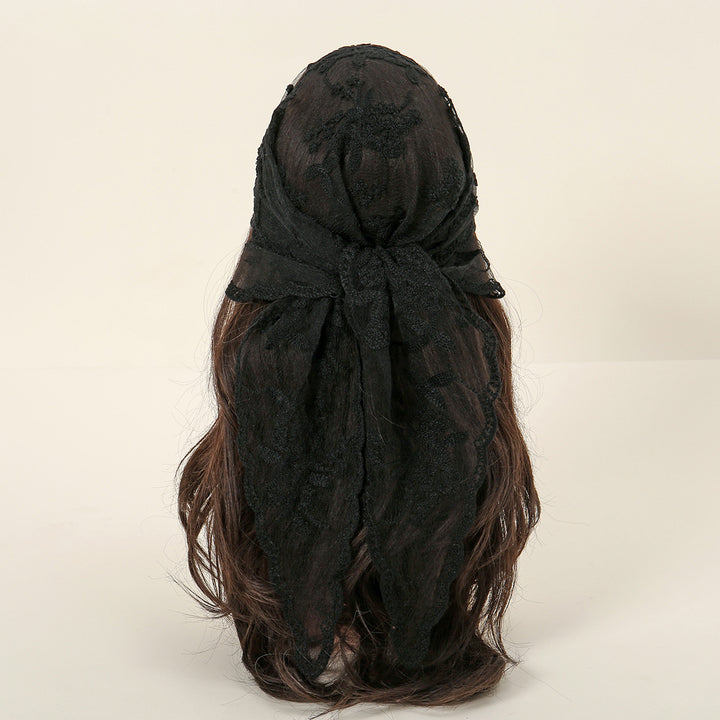 Embroidered Nylon Embroidered Decoration Shawl Scarf - Trendex