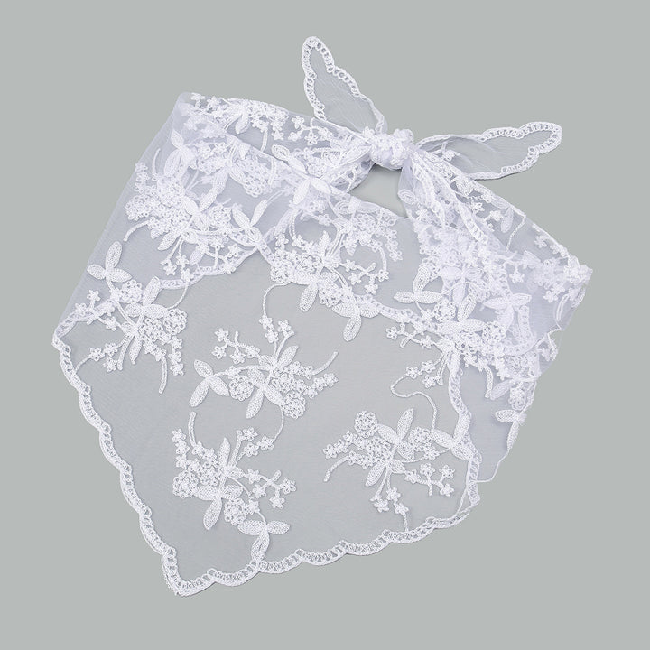 Embroidered Nylon Embroidered Decoration Shawl Scarf - Trendex