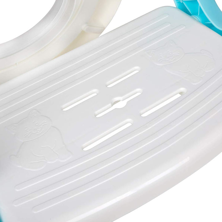 8492 2 In 1 Potty Training Toilet Seat With Step Stool Ladder For Boy And Girl Baby Toddler Kid Childrens Toilet Training Seat Chair With Soft Padded Seat And Sturdy Non-slip Wide Step Make Potty Easier For Your Kids (Multi-color) - Trendex