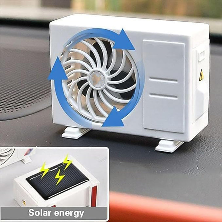 Ac Design Solar-powered Car Air Freshener Built-in Perfume Diffuser For Dashboard And Ac Vent - Trendex