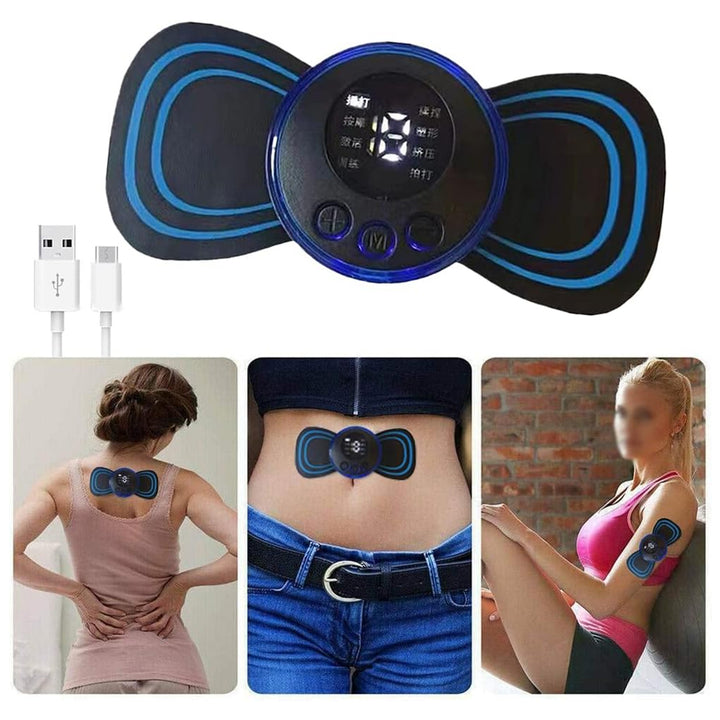 6204 Portable Usb Neck Massager Electric Neck Massager Automatic Massage Enhancer Mini Cervical Massager Ems Lymphatic Drainage Massage With Cable - Trendex