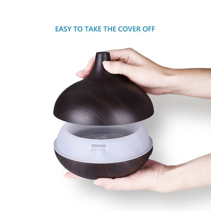 Aromatherapy Humidifier With 7 Colourful Led Light Change (500 Ml Capacity  With Remote) - Trendex
