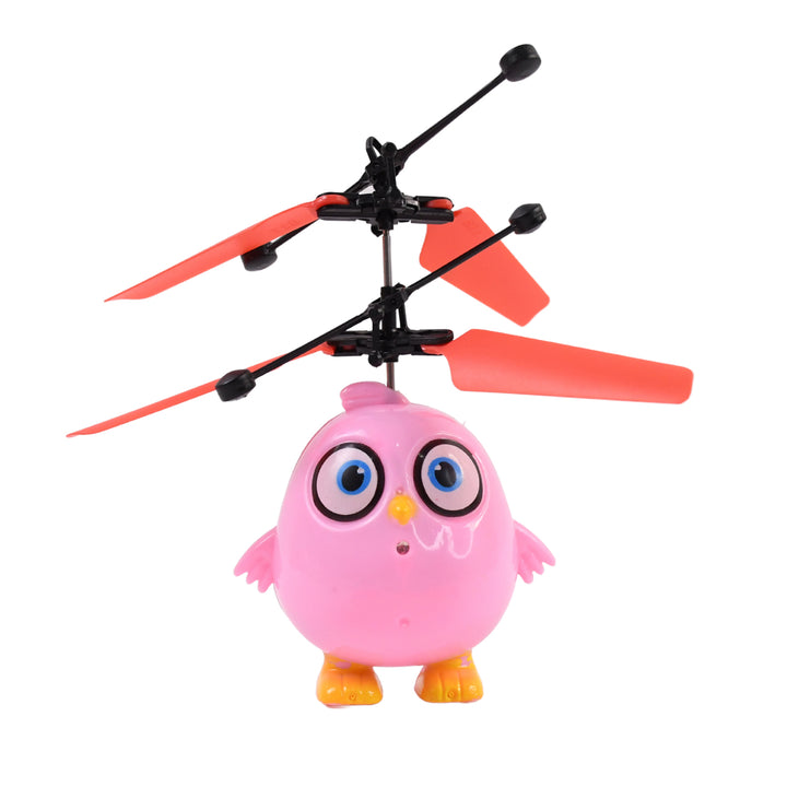 Flying Bird Rc Toy With Led Amp Remote Control  Pink Owl Design (1 Set) - Trendex