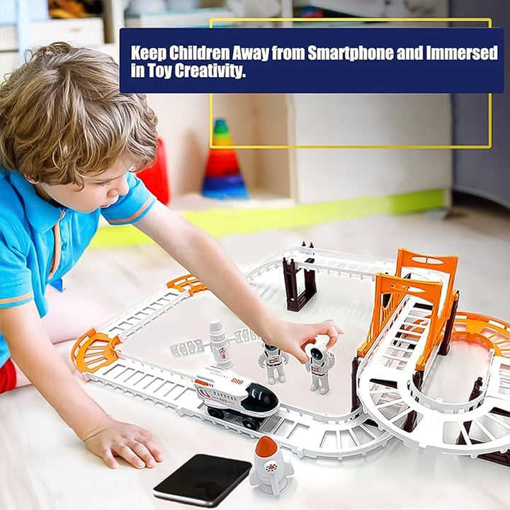 Outer Space Race Track Set For Kids Toys (1 Set) - Trendex