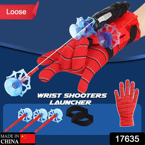 Web Shooter Toy For Kids Fans Launcher Wrist Gloves Toys For Kids Boys Superhero Gloves Role-play Toy Cosplay Sticky Wall Soft Bomb Funny Childrens Educational Toys - Trendex