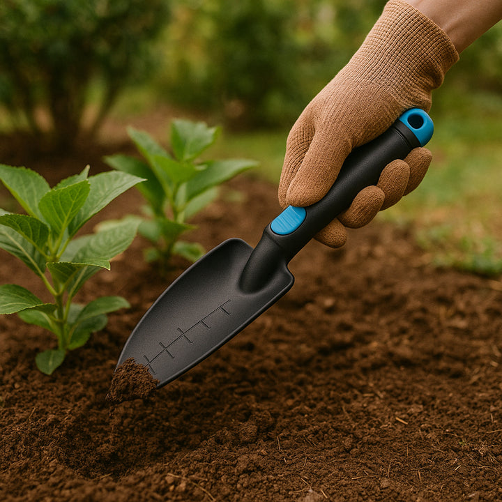 Plastic Heavy Duty Garden Hand Trowel With Measurement Marks (1 Pc) - Trendex