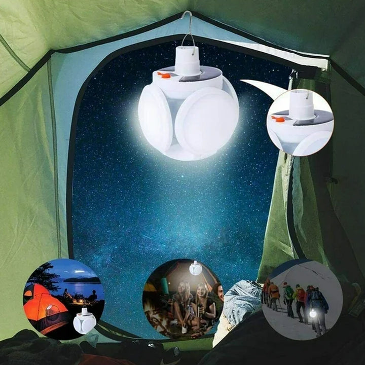 12590 Solar Multi-functional Emergency Led Light Bulb With Usb Charging Led Camping Lamp Camping Lamp Usb Rechargeable 5 Brightness Light Modes Foldable Camping Light Sos Ip65 Waterproof Camping Light Blackout Emergency Equipment Camping Gadgets - Trendex
