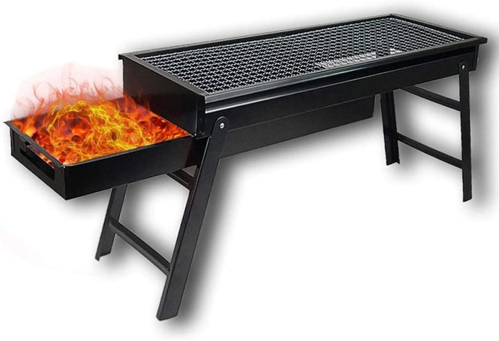 2225 Folding Portable Barbeque Bbq Grill Set For Outdoor And Home - Trendex