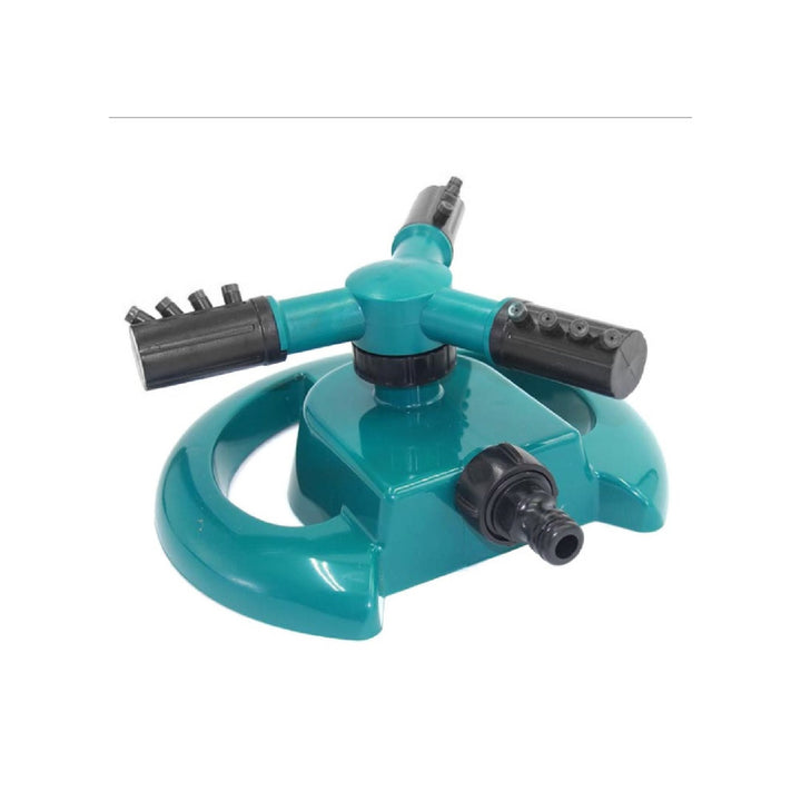 1677 3 Arm 360 Sector Rotating Water Sprinkler Garden Pipe Hose Irrigation Yard - Trendex