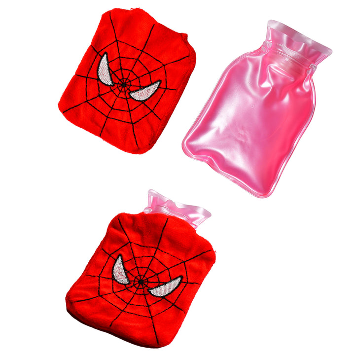 6508 Spiderman Small Hot Water Bag With Cover For Pain Relief Neck Shoulder Pain And Hand Feet Warmer Menstrual Cramps. - Trendex