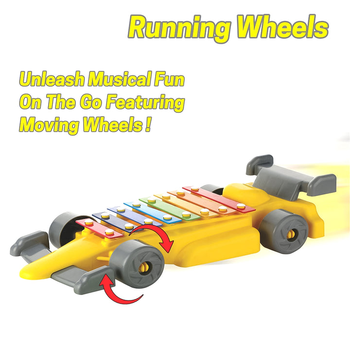 Musical Car Piano Xylophone Toy Plastic Car Xylophone (1 Set) - Trendex