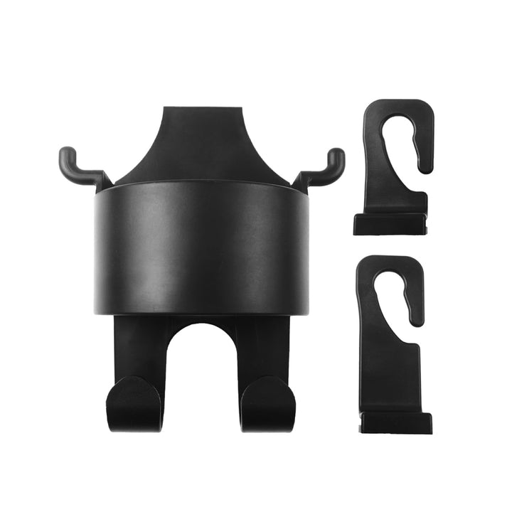8548 Car Headrest Backseat Organizer 3 In 1 Automotive Cell Phone Drink Cupholder Adapter With Headrest Hooks For Kids And Adults Multifunctional Storage For Car Travel Accessories - Trendex