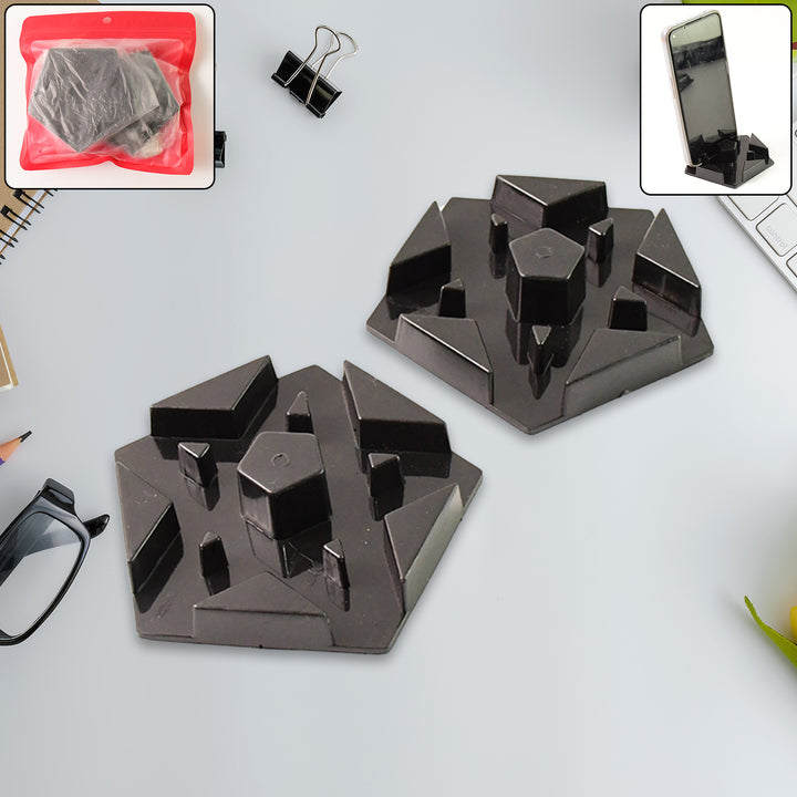 Multi-angle Plastic Mobile Phone Stand Holder (2 Pc  Mix Color) - Trendex