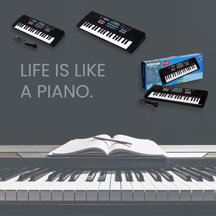 4515 Piano Musical Keyboard With Mic 37 Music Key Keyboard For Kids Toy - Trendex