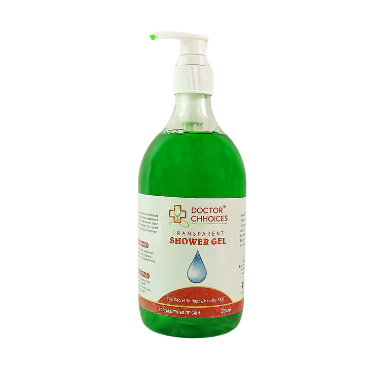 Doctor Chhoices  Choices Transparent Shower Gel  500ml Bottle With Pump Dispenser - Trendex