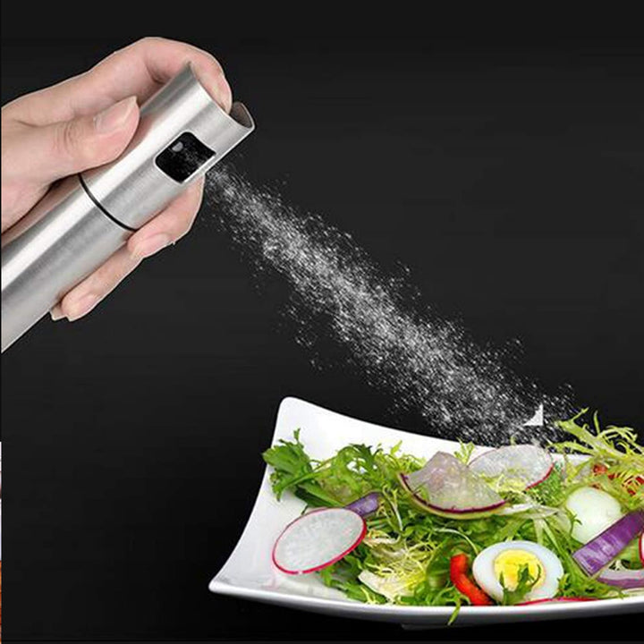 Oil Spray Bottle For Dosa  Food Grade Stainless Steel Glass Oil Spray Bottle (100 Ml) - Trendex