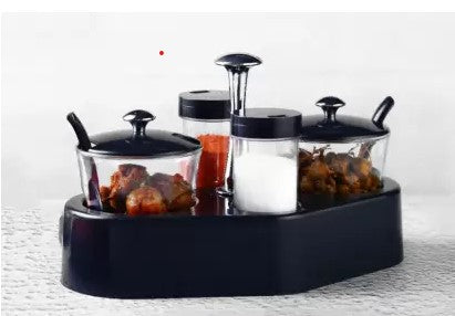 8122 Ganesh Rendy Condiment Set For Kitchen Transparent Jar For Easy To Access Spice 1 Piece Spice Set  (Plastic) - Trendex