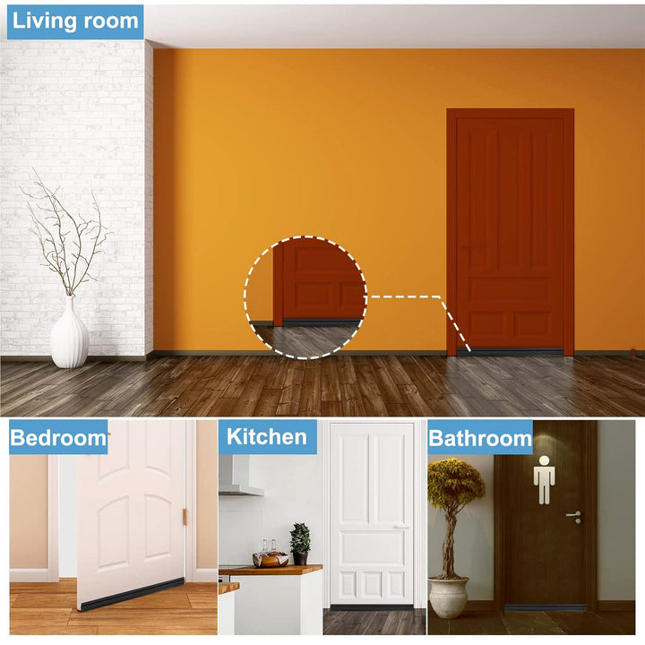 1 Meter Self-adhesive Silicone Door Bottom Seal Strip (1 Mtr  1 Pc) - Trendex