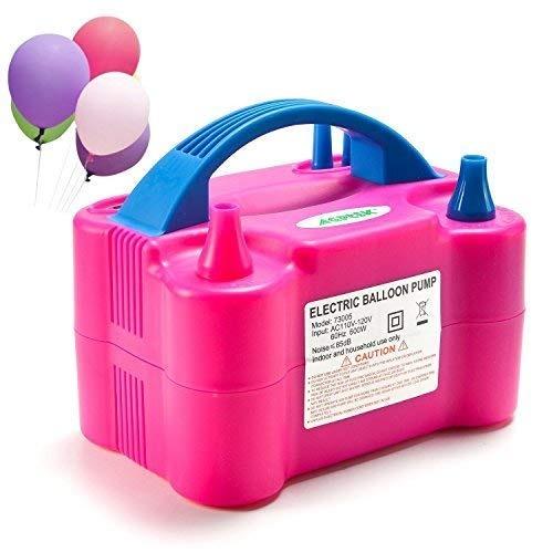 1599 Portable Dual Nozzle Electric Balloon Blower Pump Inflator - Trendex
