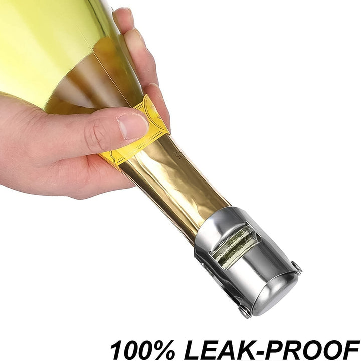 2334 Stainless Steel Sealed Sparkling Champagne Bottle Stopper Big Size - Trendex