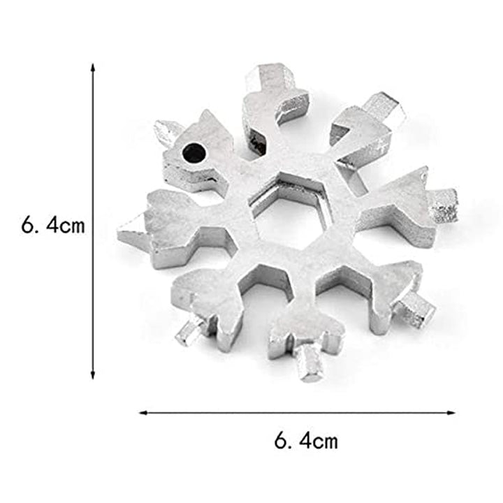1787 Snowflake Multi-tool Stainless Steel Snowflake Bottle Opener - Trendex