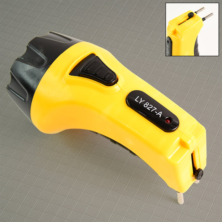 Rechargeable Led Torch Flashlight  High-power Handheld Emergency Light With Built-in Plug - Trendex