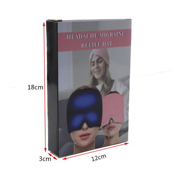 1204 Headache Relief Hat Migraine Cap Wearable Migraine Mask Ice Head Wrap For Tension Headache Puffy Eyes Sinus Headache  Stress Relief - Trendex