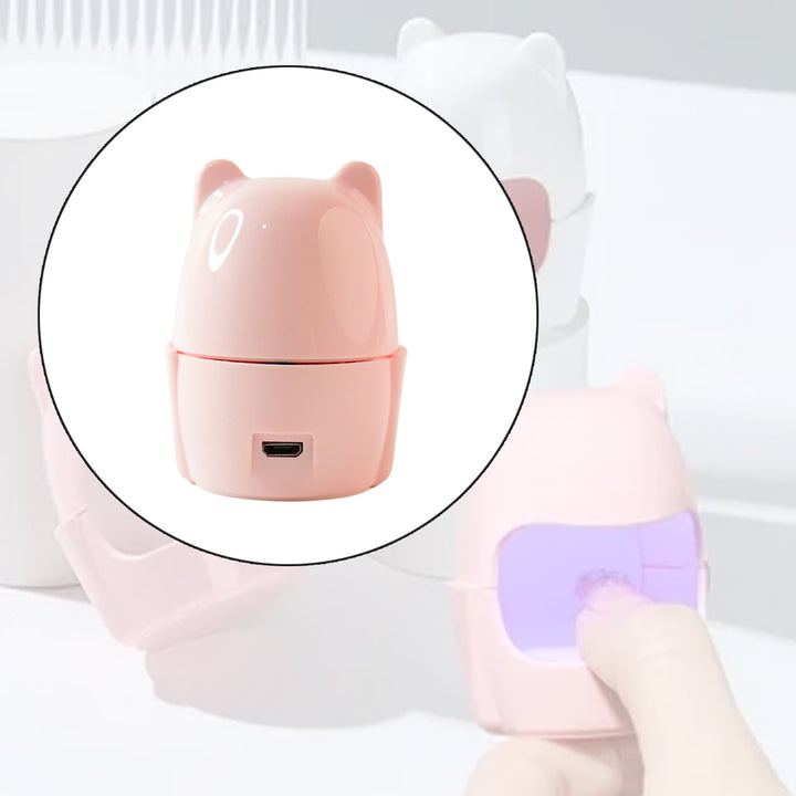 Mini Led Nail Dryer  Usb Rechargeable Nail Polish Curing Lamp (1 Pc) - Trendex