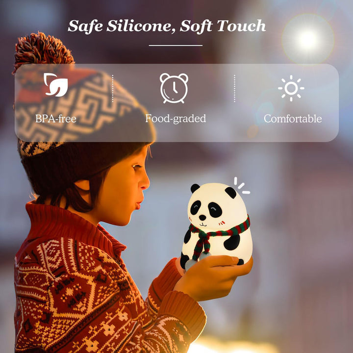 Panda 7-color Led Silicone Touch Lamp (1 Pc) - Trendex