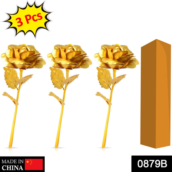 0879 B Golden Rose Used In All Kinds Of Places Like Household Offices Cafes Etc. For Decorating And To Look Good Purposes And All. - Trendex