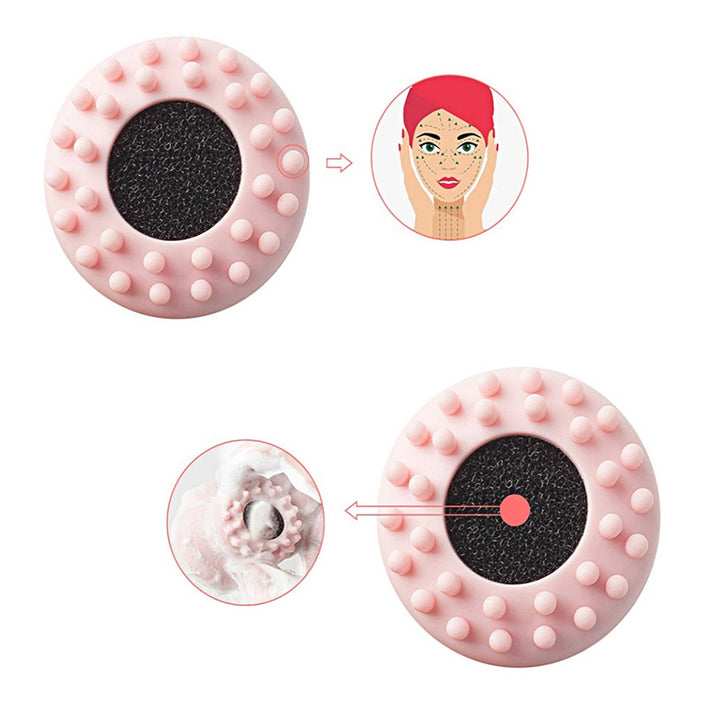 1671 Facial Cleansing Brushes Cute Octopus Shape Silicone Face Scrubber Massager Skincare Tool (1pc) - Trendex