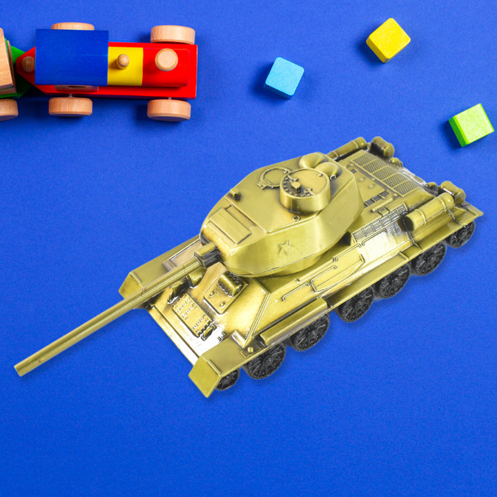Retro Iron Art Tank Model Nostalgia Tank Crafts Home Decor Ornament Desktop Decorations For Office Living Room Childrens Room Gift (Metal) - Trendex