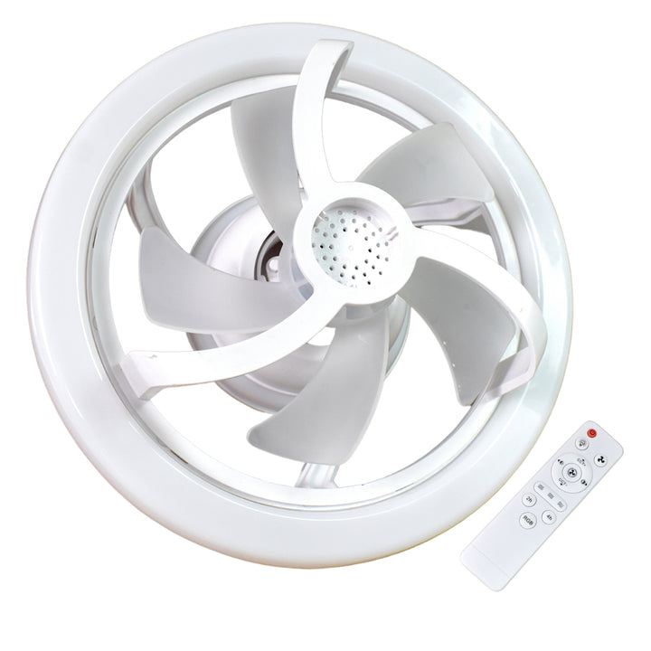 360 Rotation Ceiling Fan Light Smart Fan With Remote Control (1 Pc) - Trendex