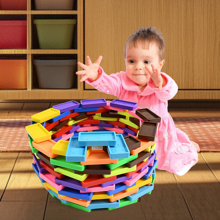 Kids 120 Domino Blocks Dominoes (120 Pcs Set) - Trendex