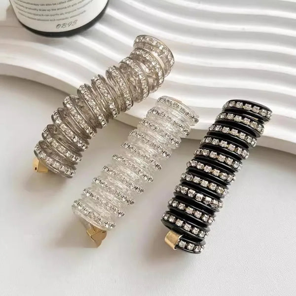 Rhinestone Spiral For Ponytail (Pack of 3)