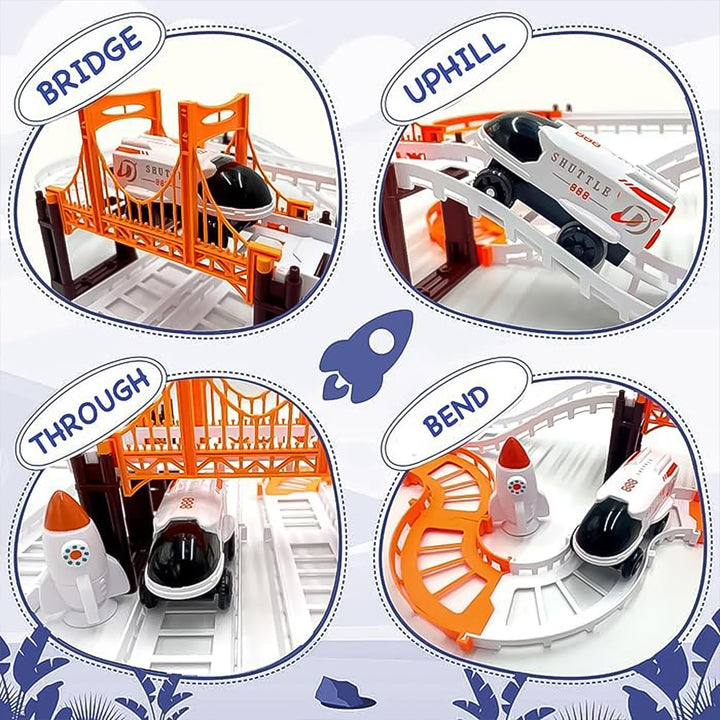 Outer Space Race Track Set For Kids Toys (1 Set) - Trendex
