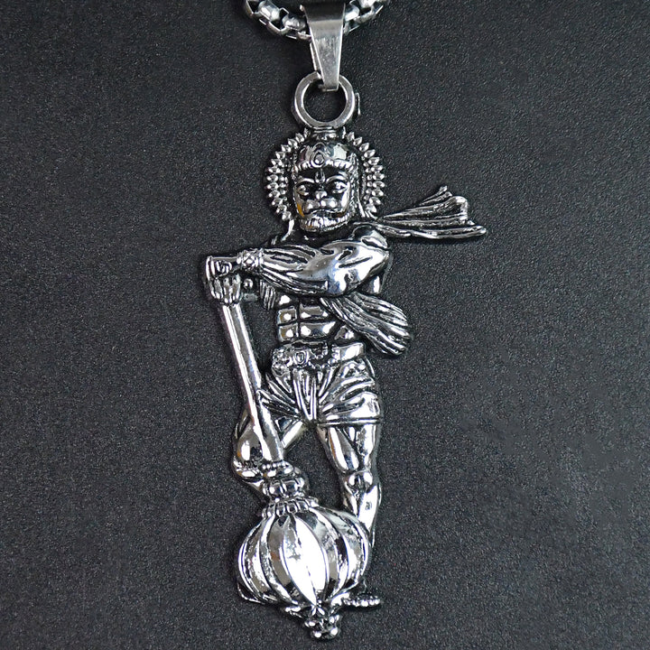 Hanuman Ji Pendant With Gada Religious Jewellery For Men And Women (1 Pc) - Trendex