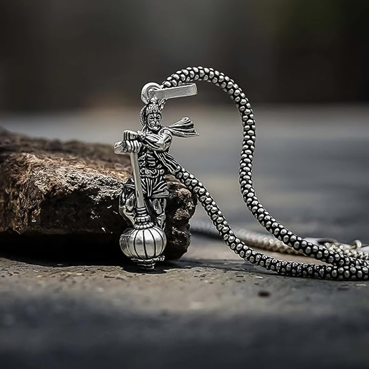 Hanuman Ji Pendant With Gada Religious Jewellery For Men And Women (1 Pc) - Trendex