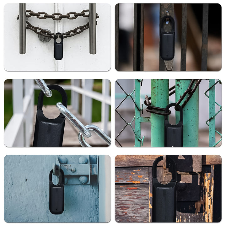 Small Usb Rechargeable Smart Fingerprint Padlock For Locker - Trendex