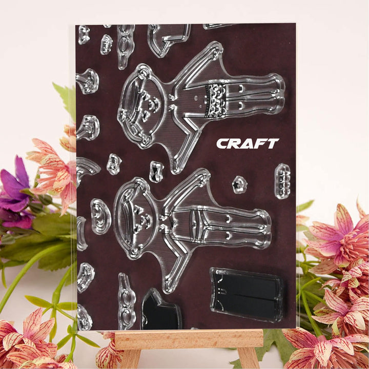 Reusable Rubber Stamp Tpr Stamp Diy Accessories Good Stamping Effect Diy Transparent Stamp Stick Repeatedly For Envelope For Diary For Invitation Letter Photo Album Decoration For Paper Crafts (Mix Design  1 Set) - Trendex