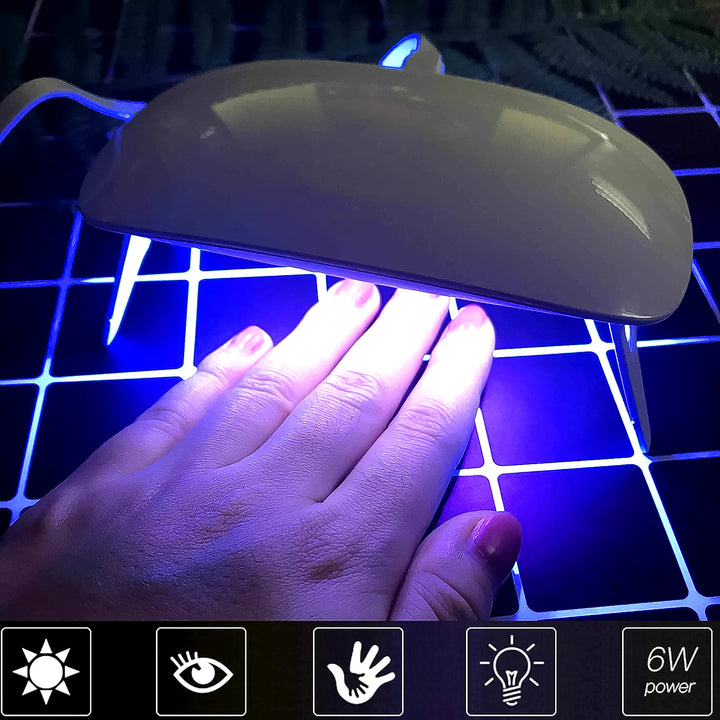 Uv Led Lamp Nail Dryer Mini Portable Nail Lamp Professional  (1 Pc) - Trendex