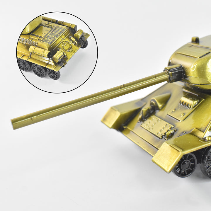 Retro Iron Art Tank Model Nostalgia Tank Crafts Home Decor Ornament Desktop Decorations For Office Living Room Childrens Room Gift (Metal) - Trendex