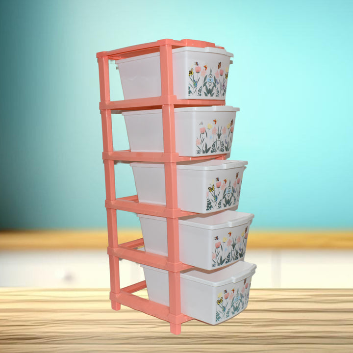Plastic Smart Wonder Drawer Home Storage  Organization (5 Layer  1 Pc) - Trendex