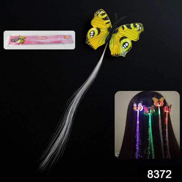 Led Butterfly Hair Braid Clip (Mix Color 1 Pc) - Trendex