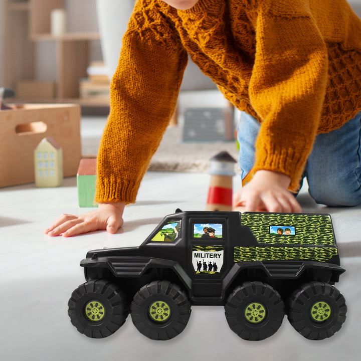 Big Military 8-wheel Plastic Car Toy (1 Pc) - Trendex