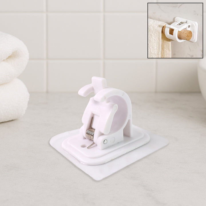 Curtain Rod Holder Self Adhesive Hooks (2 Pcs Set) - Trendex